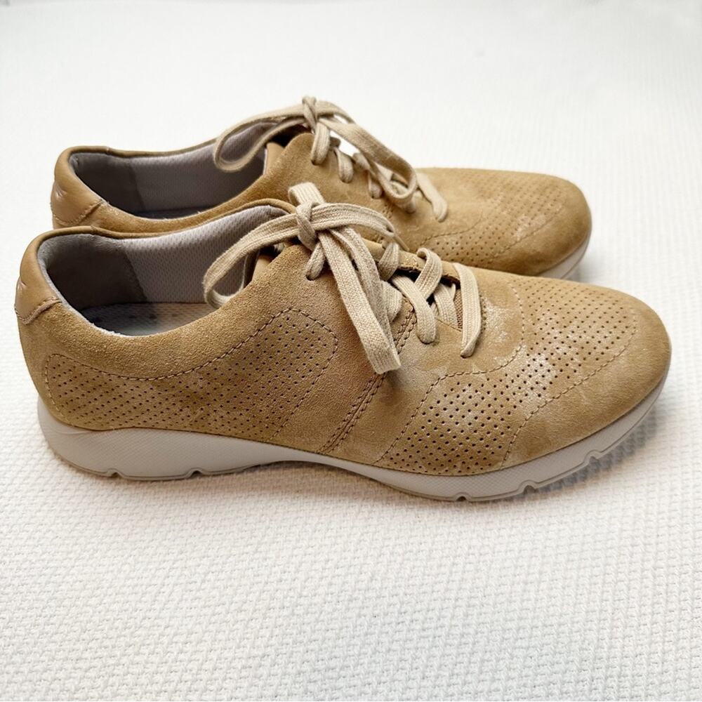 Dansko Alissa Gold Print Leather Athletic Casual Oxford Women's Size 39